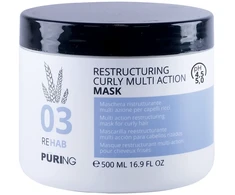 PURING 03 Rehab Restructuring Skirtas garbanotiems plaukams Multi Action Mask 500ml