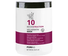 PURING 10 Reconstruction vegetariško keratino kaukė 1000ml