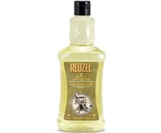 Vyriškas šampūnas 3 viename | Reuzel | Arbatmedis | Šampūnas - kondicionierius- kūno prausiklis 1000 ml