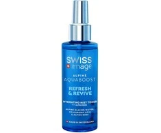 „Swiss Image Alpine Aquaboost Refresh &amp; Revive Hydrating Mist Toneris“ veido losjonas ir purškiklis, 150 ml
