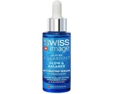 Swiss Image Alpine Aquaboost Glow &amp; Balance Hydrating Serumas veido serumas, 30 ml