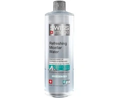Swiss Image Essential Care Refreshing Micellar Vanduo micelinis vanduo mišriai ir riebiai veido odai, 400 ml