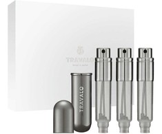 Travalo Classic Titanium Set pildomų kvepalų buteliukų (atomaizerių) rinkinys, 3 x 5 ml