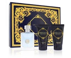 Versace Pour Homme rinkinys vyrams (EDT, 50 ml + dušo želė, 50 ml + balzamas po skutimosi, 50 ml)