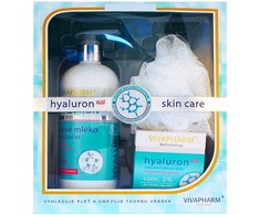 Vivapharm® Vivaco Hyaluron Acid Care SET (Face Kreminis 50ml + BL 400ml + Massage Cloth)