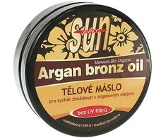 Vivaco SUN Argan Bronz Oil įdegio sviestas su ekologišku argano aliejumi be UV filtrų 200 ml