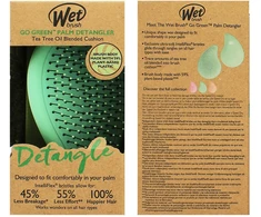 Wet Brush Wet Wet Šepetėlis Go Žalias Palm Detangler