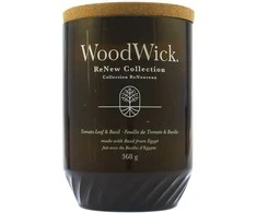 WoodWick Aromatinė žvakė (Large Tomato Leaf &amp; Basil), 368 g