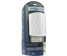 Drėkintuvas Yankee Candle kvapų difuzoriaus ScentPlug rinkinys (EU kištukas) – Clean Cotton® "Organic Pattern“ dizainas
