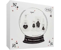 Ziaja Choco Plum rinkinys (skalbiklis 160 ml + prausimosi putos 250 ml + rankų kremas 50 ml + purškiklis 100 ml)