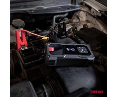 4in1 Automobilinis užvedimo įrenginys/LED/kompresorius/Powerbank 12V 7,2Ah 600A PRO AMIO-04674