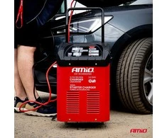 Akumuliatoriaus įkroviklis su užvedimo funkcija 12/24V MAX 40A, startas 300A, AMIO-04500