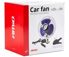 Amio Automobilinis ventiliatorius (metalinis) su tvirtinimu varžtu ir segtuku, CFAN-15 + 24V
