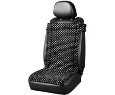 Amio Automobilio sėdynės kilimėlis su karoliukais CSM-18, 44x106cm - juoda