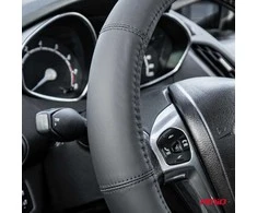Amio Automobilio vairo užvalkalas 37-39 cm, natūrali oda, SWC-48-M