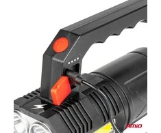 Amio LED darbo žibintas 4LED + COB 1200mAh