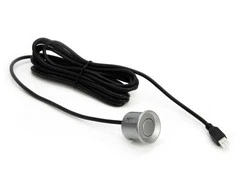 Amio Parkavimo pagalbos sistema TFT02 4,3" su HD-308-LED kamera, 4 sidabro spalvos jutikliai