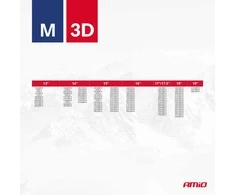 Amio Tekstilinės sniego grandinės 3D, M, 2 vnt.