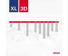 Amio Tekstilinės sniego grandinės 3D, XL, 2 vnt.