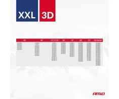 Amio Tekstilinės sniego grandinės 3D, XXL, 2 vnt.