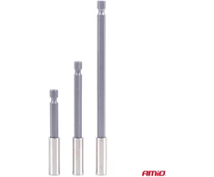 Antgalių laikiklių suktuvui rinkinys, 1/4", 3 vnt., AMIO-04934