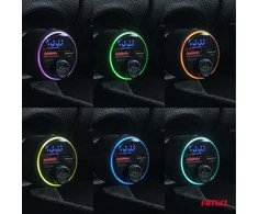 Automobilinis FM siųstuvas, 1×USB-A 1×USB-C 12V 24V AMIO-04655