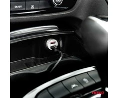 Automobilinis įkroviklis 2x USB-A 2.1A 12/24V AMiO-03872
