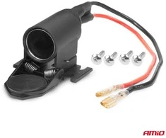 Automobilinis maitinimo lizdas su dangteliu 12/24V AMIO-04128