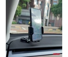 Automobilinis telefono laikiklis ant prietaisų skydelio, pasisukantis 360° AMIO-04137
