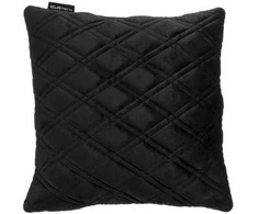 Automobilio pagalvė EVAtech 30x30 cm - juoda / juodos siūlės