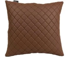 Automobilio pagalvė EVAtech ECO 40x40 cm - ruda / rudos siūlės