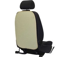Automobilio sėdynės atlošo apsauga nuo vaikų EVAtech 68x46 cm - kreminė / kreminiai kraštai