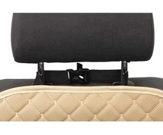 Automobilio sėdynės atlošo apsauga nuo vaikų EVAtech ECO 75x46 cm - smėlio / smėlio kraštai / smėlio siūlės
