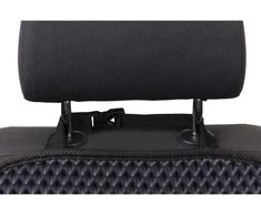 Automobilio sėdynės atlošo apsauga nuo vaikų EVAtech 68x46 cm - pilka / juodi kraštai