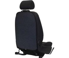Automobilio sėdynės atlošo apsauga nuo vaikų EVAtech 68x46 cm - pilka / juodi kraštai
