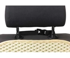 Automobilio sėdynės atlošo apsauga nuo vaikų EVAtech 68x46 cm - kreminė / kreminiai kraštai
