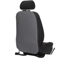 Automobilio sėdynės atlošo apsauga nuo vaikų EVAtech ECO 75x46 cm - pilka / pilki kraštai / pilkos siūlės