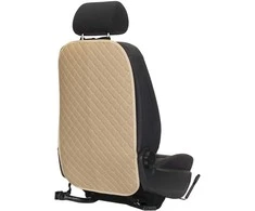 Automobilio sėdynės atlošo apsauga nuo vaikų EVAtech ECO 75x46 cm - smėlio / smėlio kraštai / smėlio siūlės