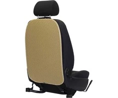 Automobilio sėdynės atlošo apsauga nuo vaikų EVAtech 68x46 cm - smėlio / smėlio kraštai