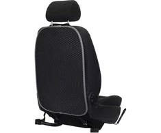 Automobilio sėdynės atlošo apsauga nuo vaikų EVAtech 68x46 cm - juoda / pilki kraštai
