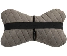 Automobilio sėdynės galvos atramos pagalvė EVAtech 27x16 cm - pilka / pilkos siūlės