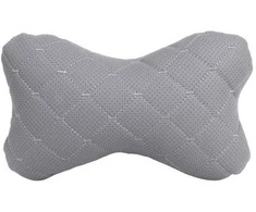Automobilio sėdynės galvos atramos pagalvė EVAtech ECO 27x16 cm - pilka / pilkos siūlės