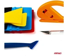 Automobilių plėvelės klijavimo įrankių rinkinys 8 vnt., AMIO-03117