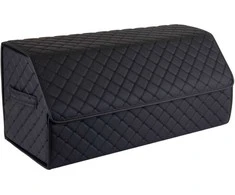 Bagažinės daiktadėžė EVAtech ECO L 30x30x65 cm - juoda / juodi kraštai / juodos siūlės / juodas vidus