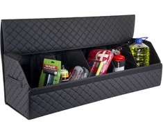 Bagažinės daiktadėžė EVAtech ECO XXL 30x30x100 cm - juoda / juodi kraštai / juodos siūlės / juodas vidus