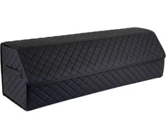 Bagažinės daiktadėžė EVAtech ECO XXL 30x30x100 cm - juoda / juodi kraštai / juodos siūlės / raudonas vidus