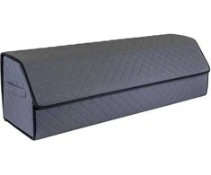 Bagažinės daiktadėžė EVAtech ECO XXL 30x30x100 cm - pilka / juodi kraštai / pilkos siūlės / juodas vidus