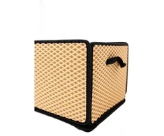 Bagažinės daiktadėžė EVAtech LightBox 33x50x25 cm - smėlio / juodi kraštai