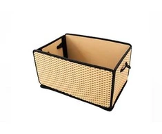 Bagažinės daiktadėžė EVAtech LightBox 33x50x25 cm - smėlio / juodi kraštai