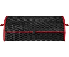 Bagažinės daiktadėžė EVAtech PRO L 32x75x30 cm - juoda / raudoni kraštai